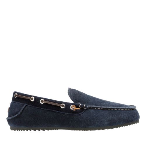 Kalel Dante Navy - Men's Slippers - Clarks® Shoes Official Site