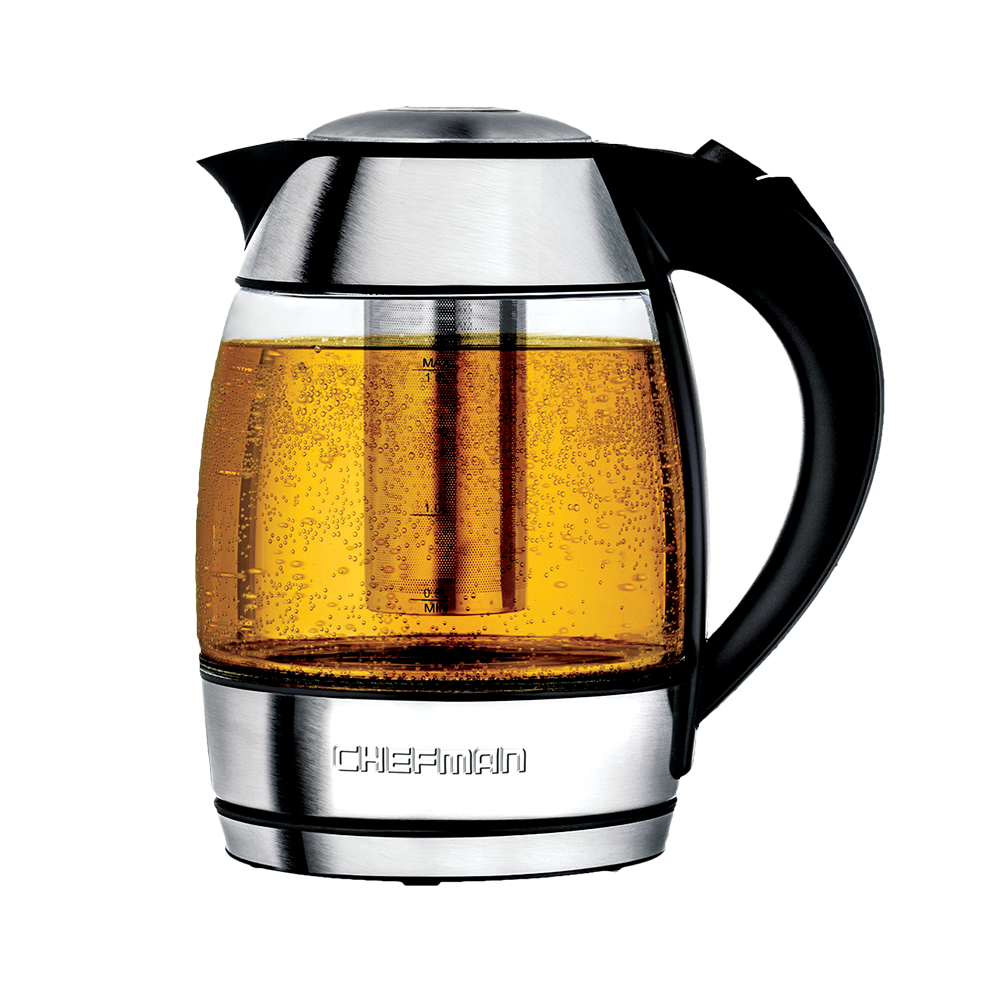 Chefman 1.7 Liter Cordless Glass Electric Tea Kettle - Chefman.com
