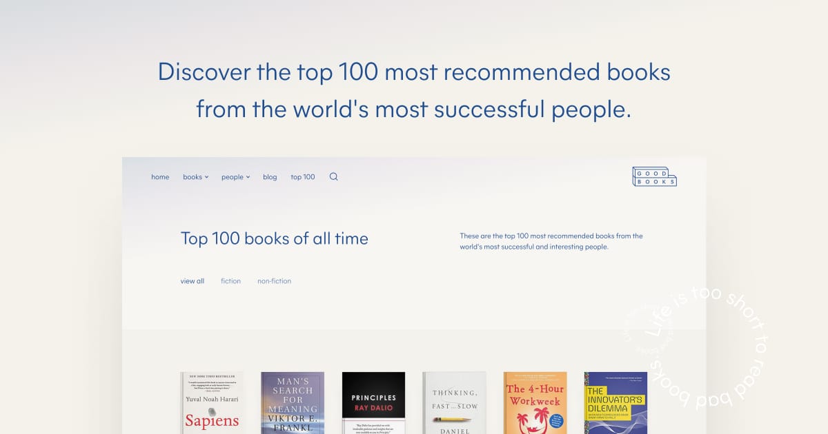 Top 100 most recommended non-fiction books 2020 | Good Books