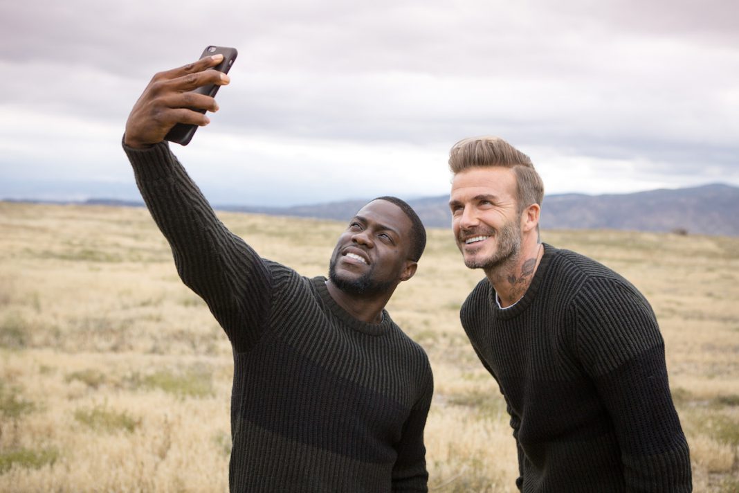 Kevin Hart imitates David Beckham - Funny Moments - 2017
