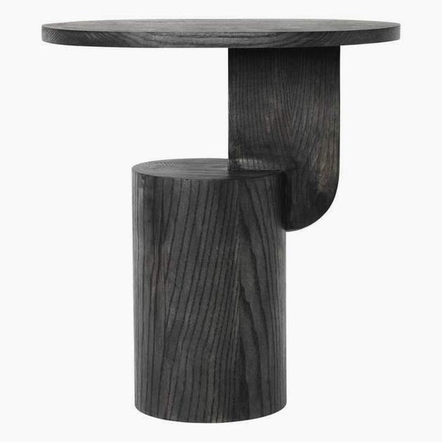 Insert Wood Side Table - Black