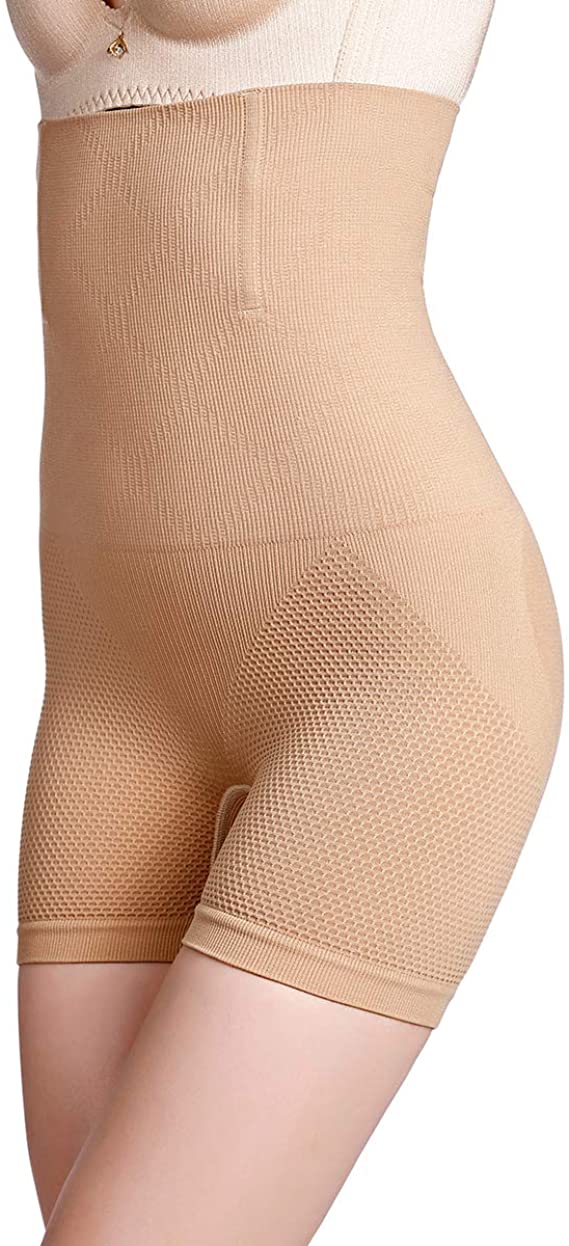 wirarpa Women's 1 Pack High Waist Shapewear Tummy Control Body Shaper Shorts Trainer Butt Lifter Mid-Thigh Slimmer Black Size S/M at Amazon Women’s Clothing store