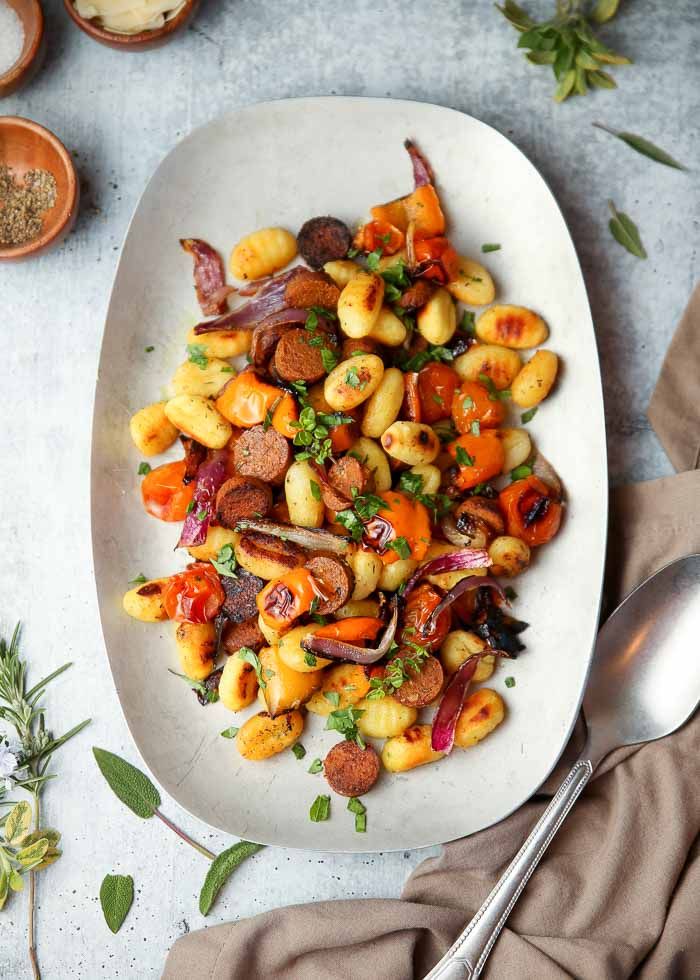 Crispy Sheet Pan Gnocchi and Veggies