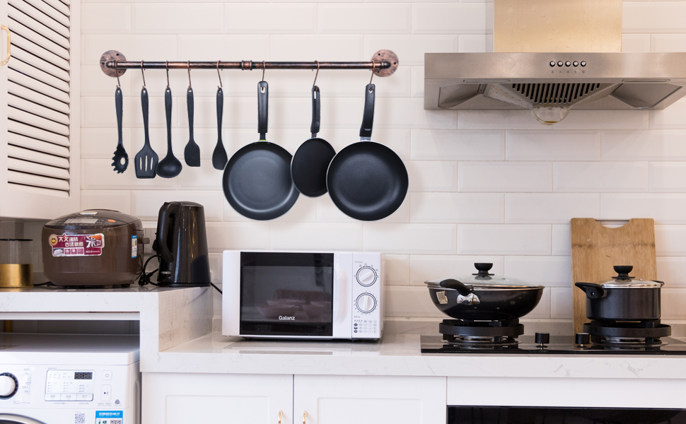 OROPY 39 inch Pot Bar Rack Wall Mounted