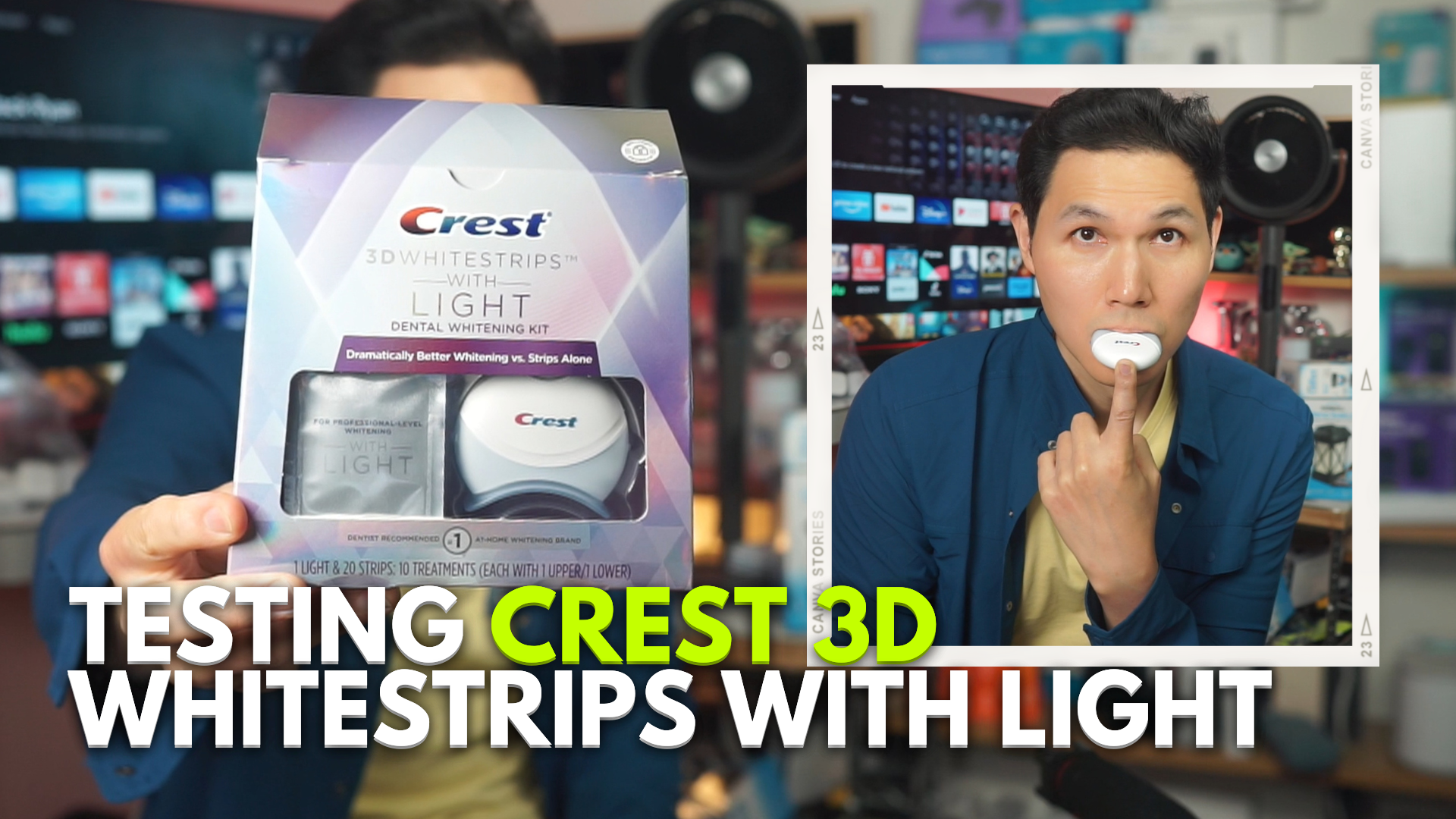 3D White Whitestrips with Light - Teeth Whitening Kit