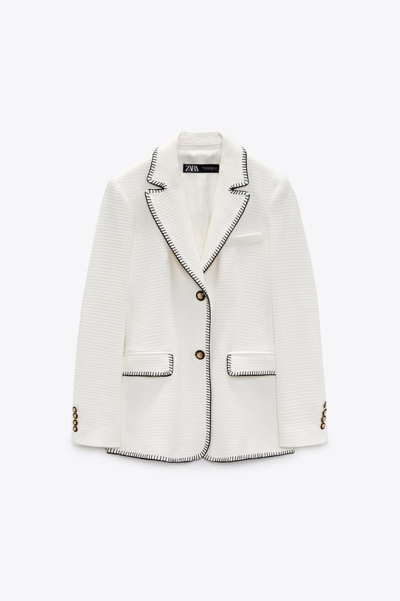 SEAMED STRAIGHT CUT BLAZER
