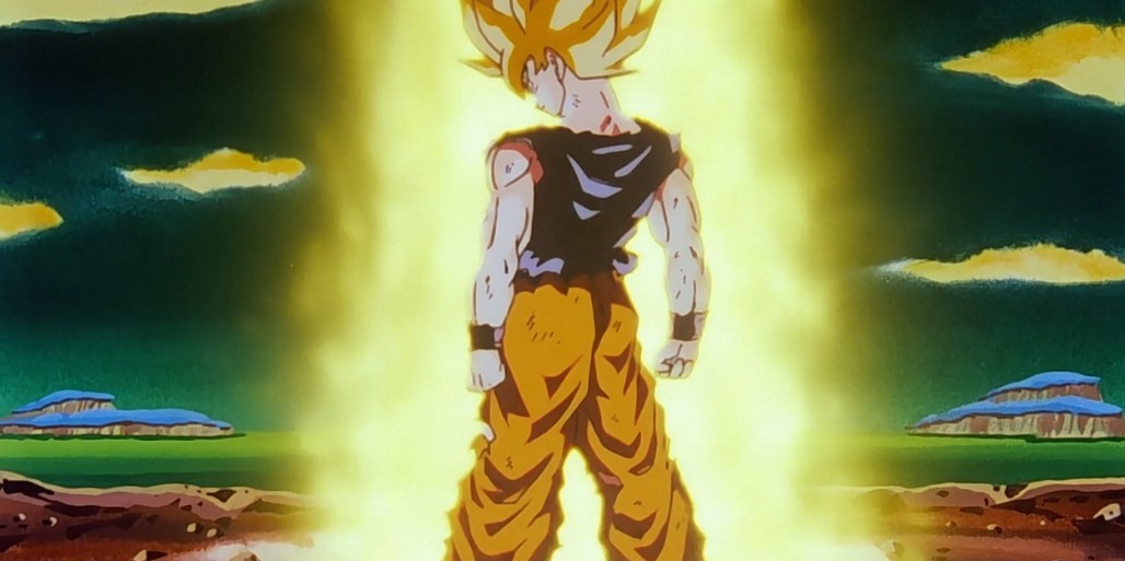 Goku goes super saiyan for the first time (1080p HD)