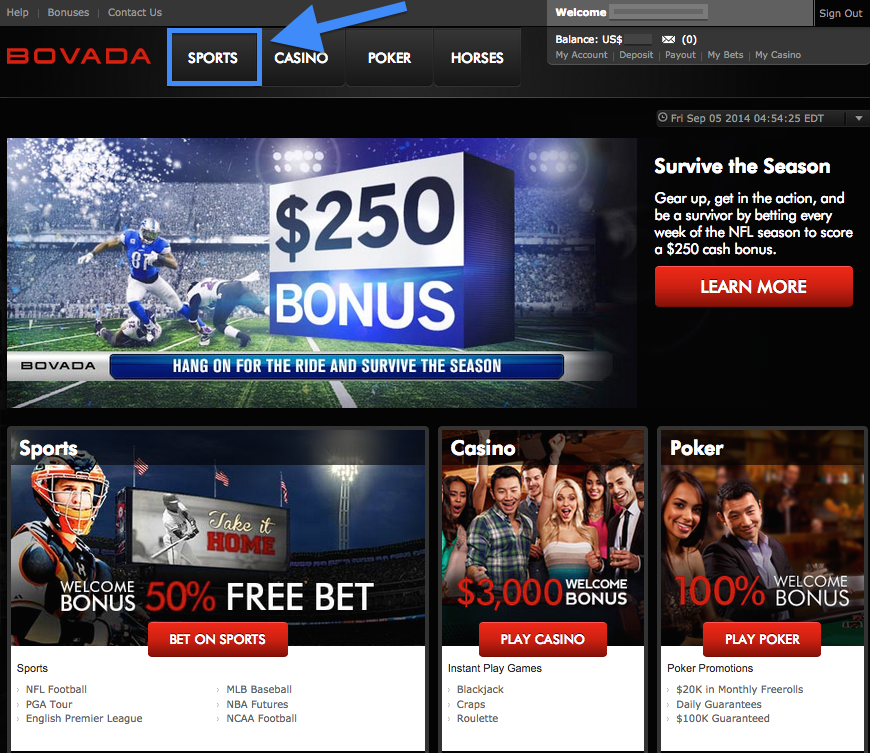 Online Sports Betting, Casino, and Racebook at Bovada!