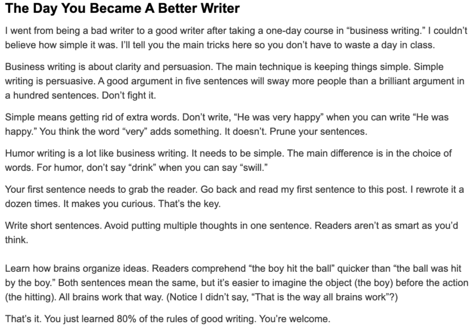The Day You Became A Better Writer