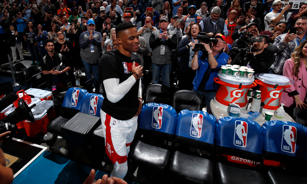 Russell Westbrook Gets Standing Ovation And Tribute Video In Return To OKC