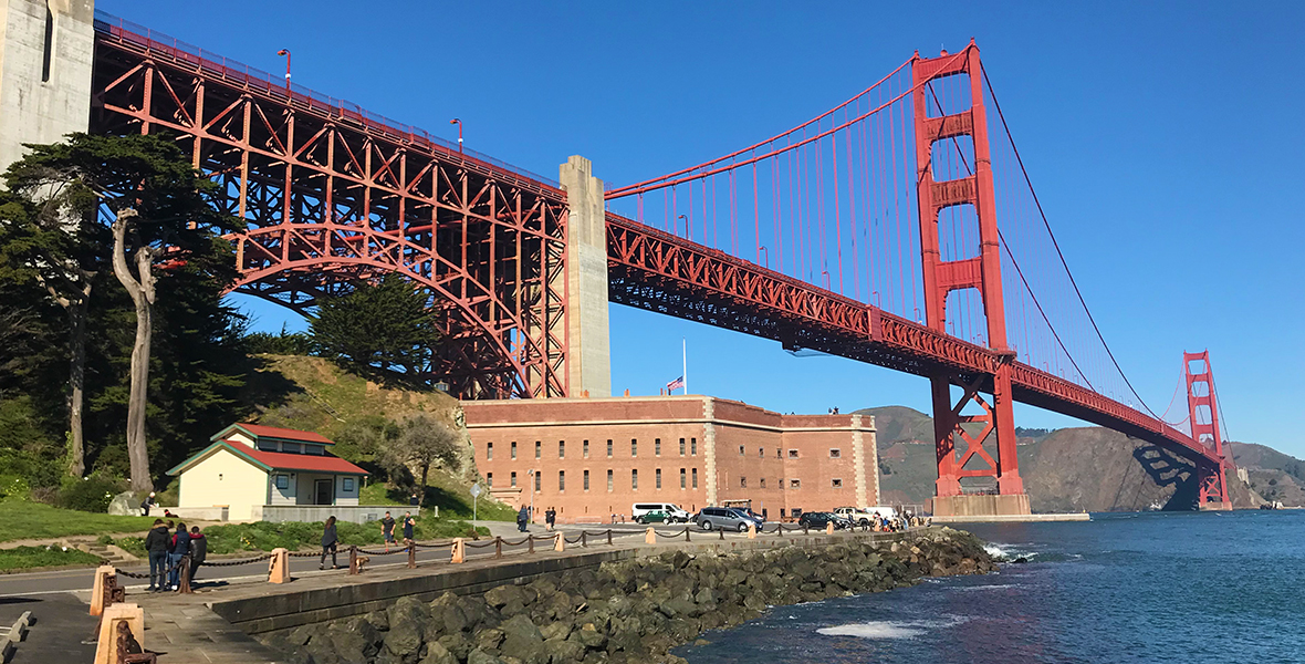 Fort Point National Historic Site - Golden Gate Bridge Viewing Point 