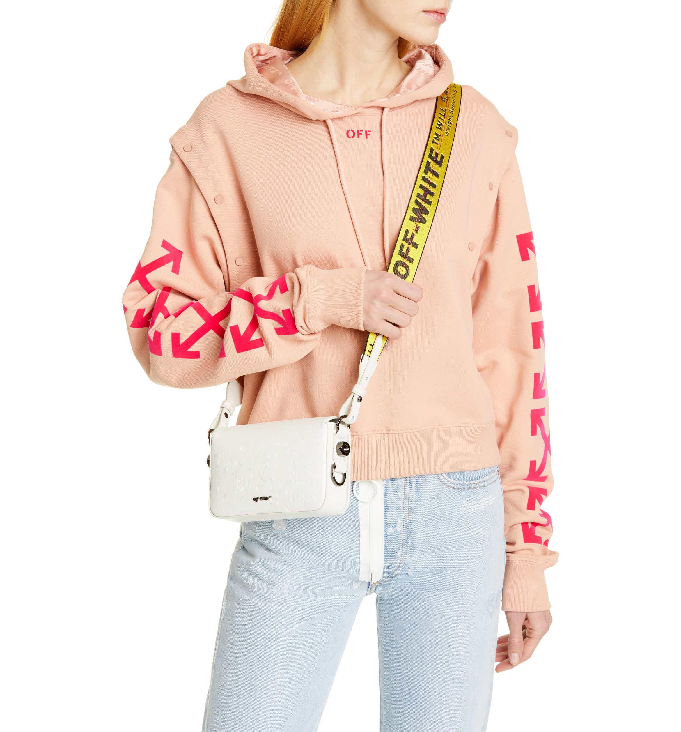 Off-White Mini Leather Flap Bag | Nordstrom