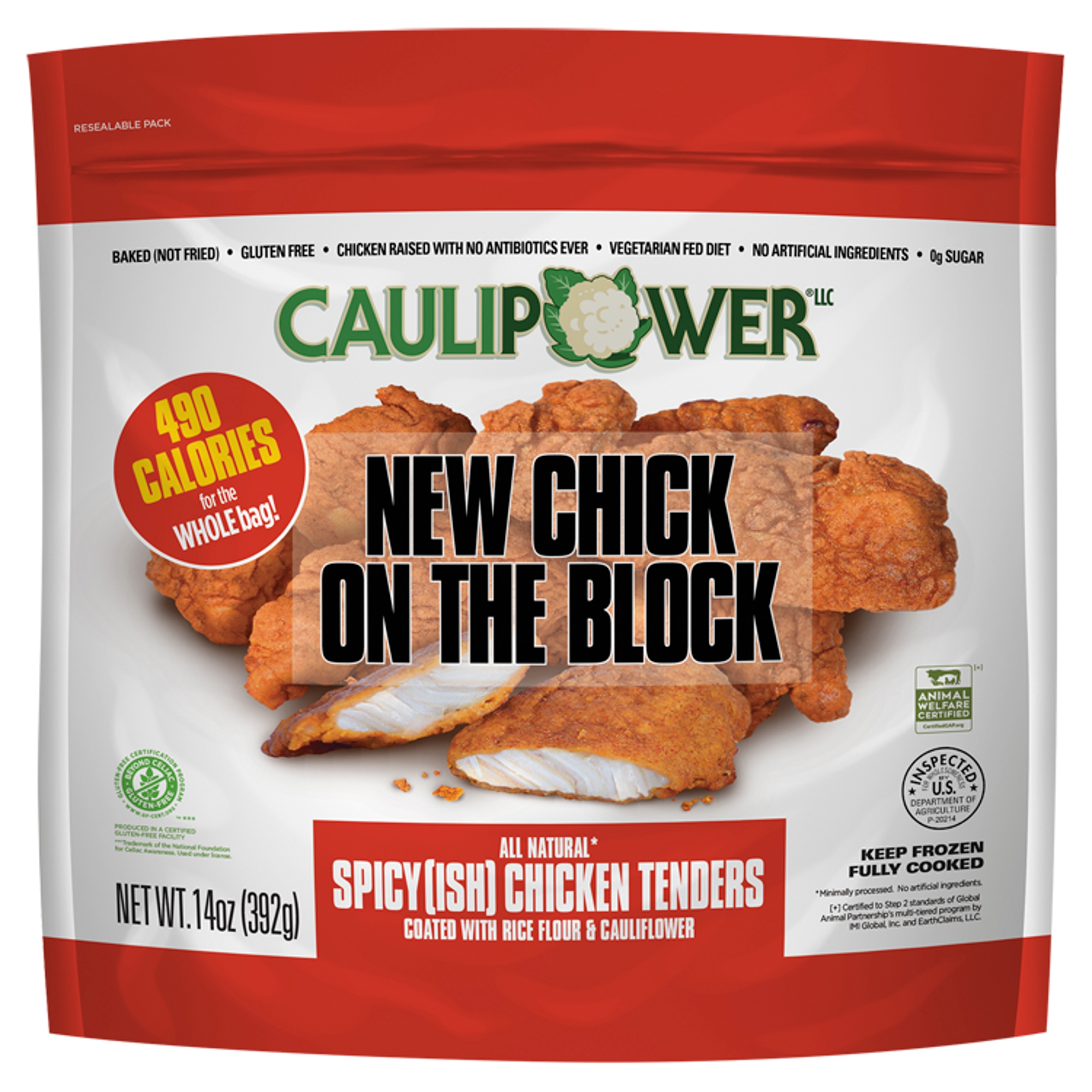 CAULIPOWER Spicy(ish) Chicken Tenders, BAKED