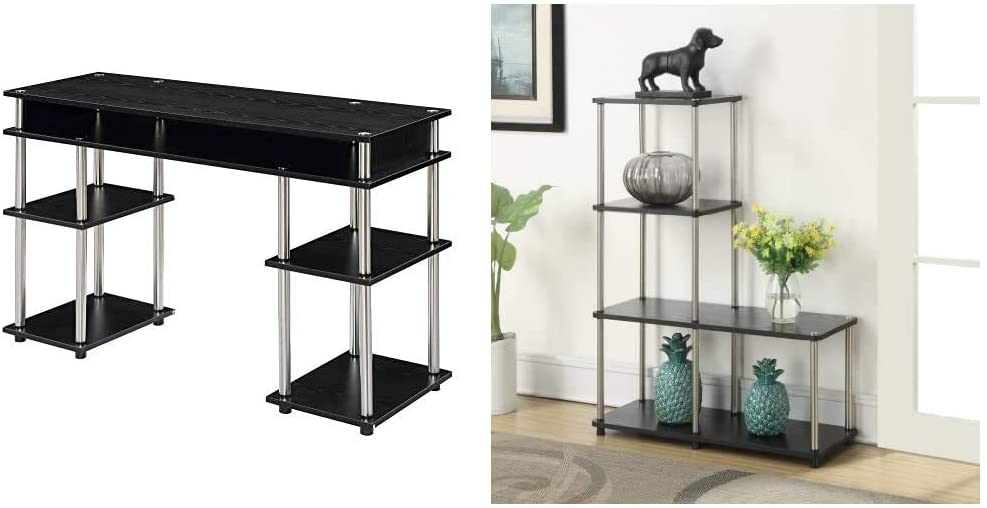 Amazon.com: Convenience Concepts Designs2Go Tools Student Desk, Cherry/Black: Furniture & Decor