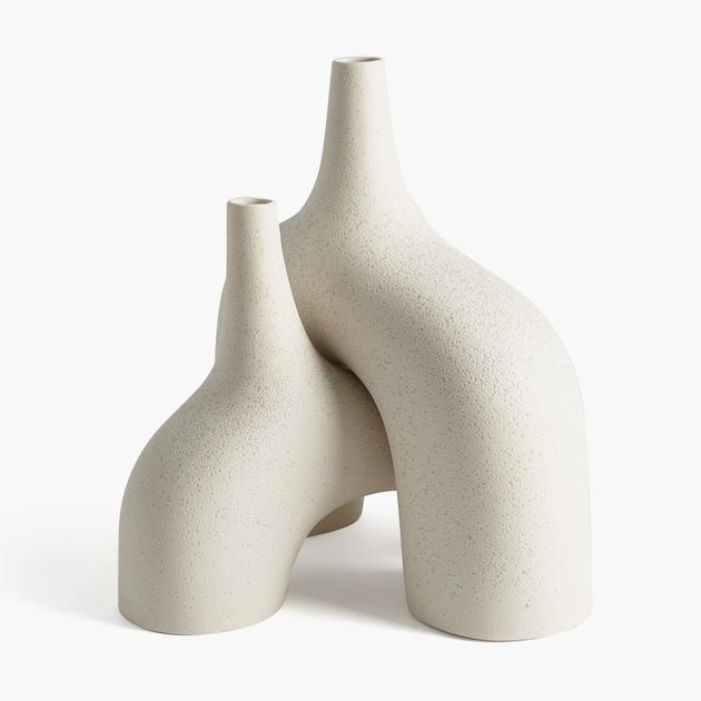Stretch Vases-cream Stone