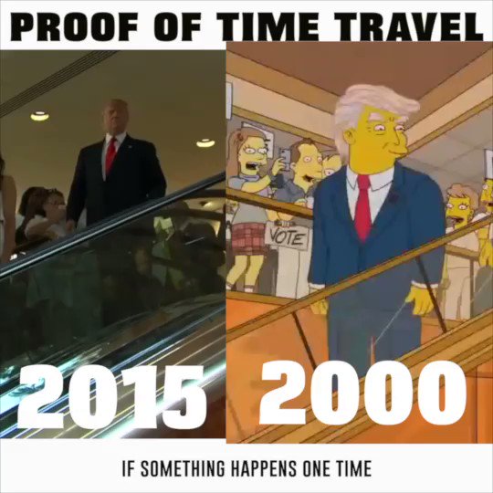is Matt Groening (creator of Simpsons/Futurama) from the future?