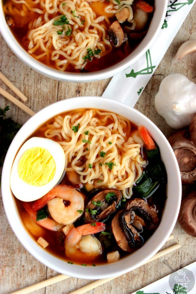 Easy Shrimp Ramen Soup