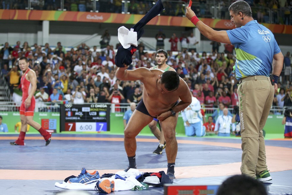 Wrestling Coaches Strip in Protest at the 2016 Olympics, a breakdown