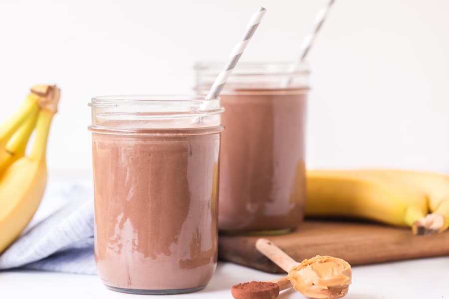 Delicious Chocolate Peanut Butter Protein Shake Recipe!
