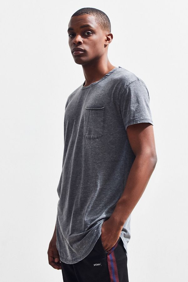 UO Burnout Scoop Neck Hem Tee