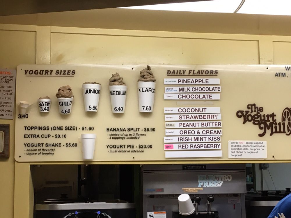 The Yogurt Mill El Cajon - Frozen Yogurt Coupons - Froyo Shop