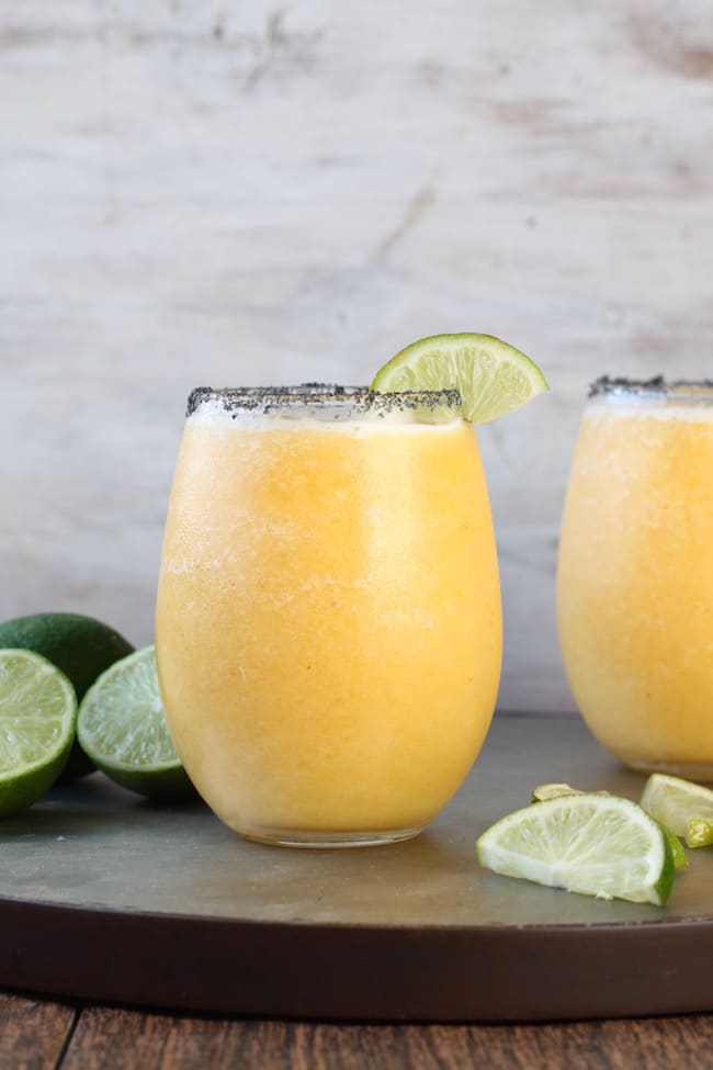 Frozen Peach Margaritas