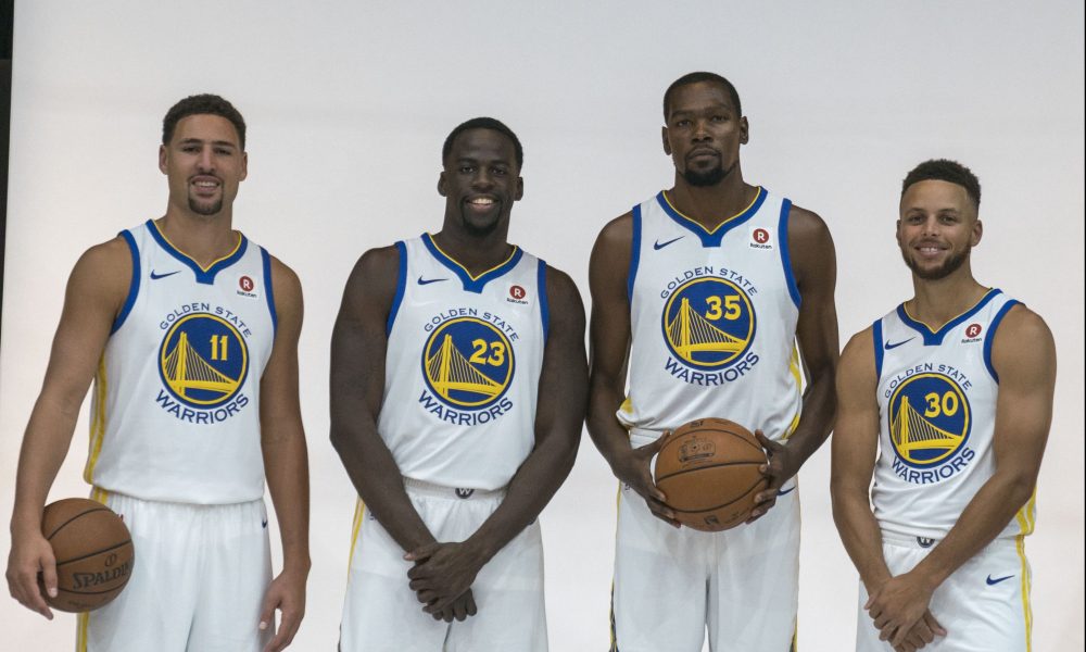 Why is the Warriors' lineup known as 'The Hamptons Five'?
