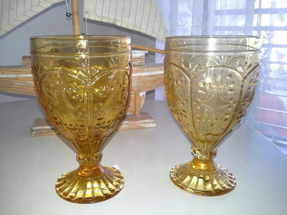 Fitz and Floyd Trestle Goblets