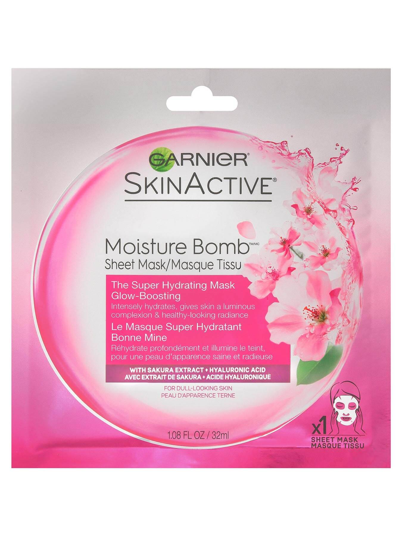 Moisture Bomb Hydrating Sheet Mask for Glowing Skin - Garnier