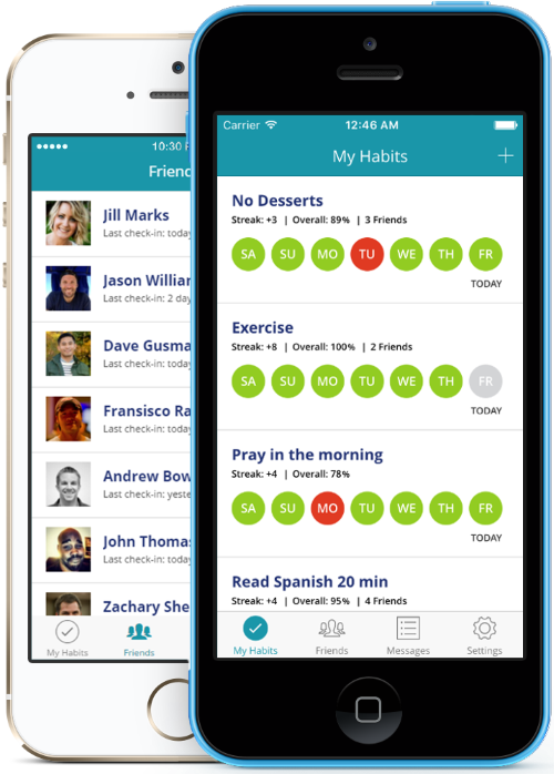 HabitShare - A Social Habit Tracker to Keep You Accountable for iOS & Android