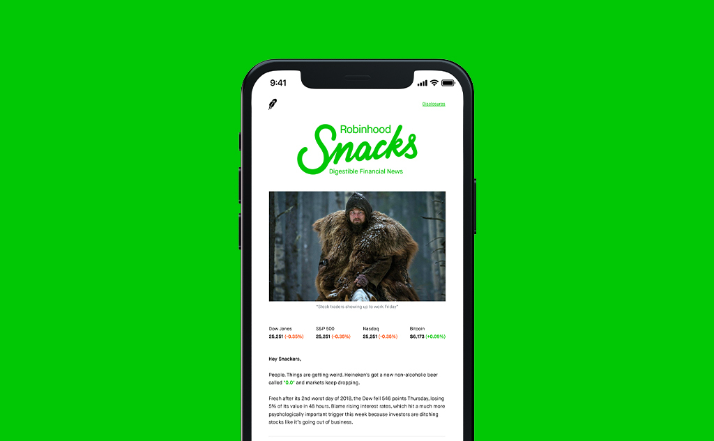 Robinhood Snacks Daily Podcast & Newsfeed