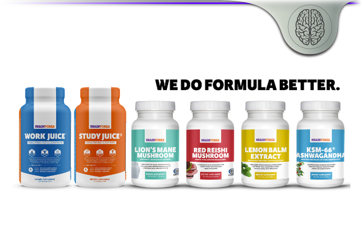 Brain Forza: Organic Mushrooms, Herbs & Performance Supplements