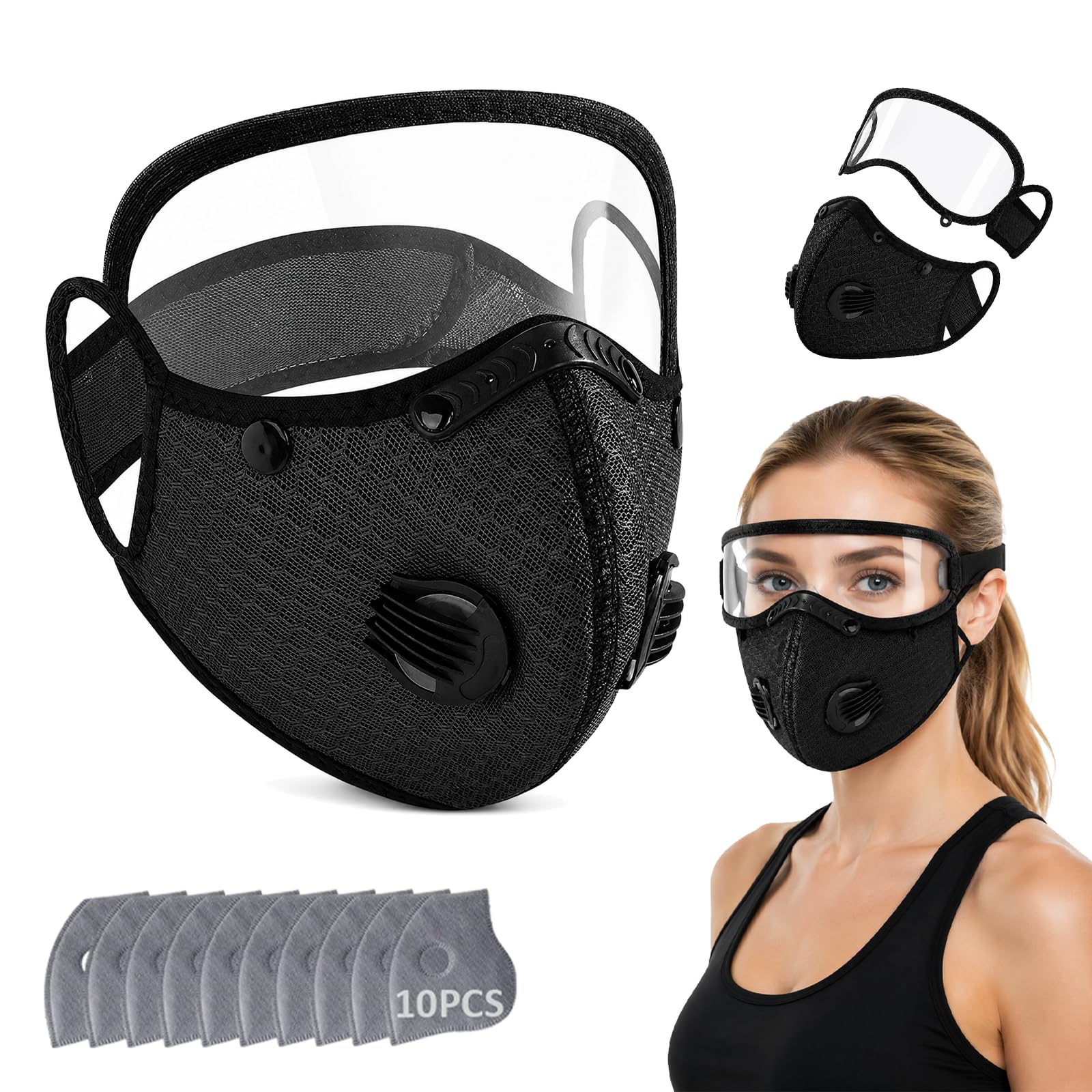 Amazon.com : Dulzod Dust Mask Outdoor Sport Mask Reusable Activated Carbon Dustproof Mask Respirator Activated Anti Cold Sports Face Mask Filters Bicycle Mask Mountain Bike Riding Mask : Sports & Outdoors