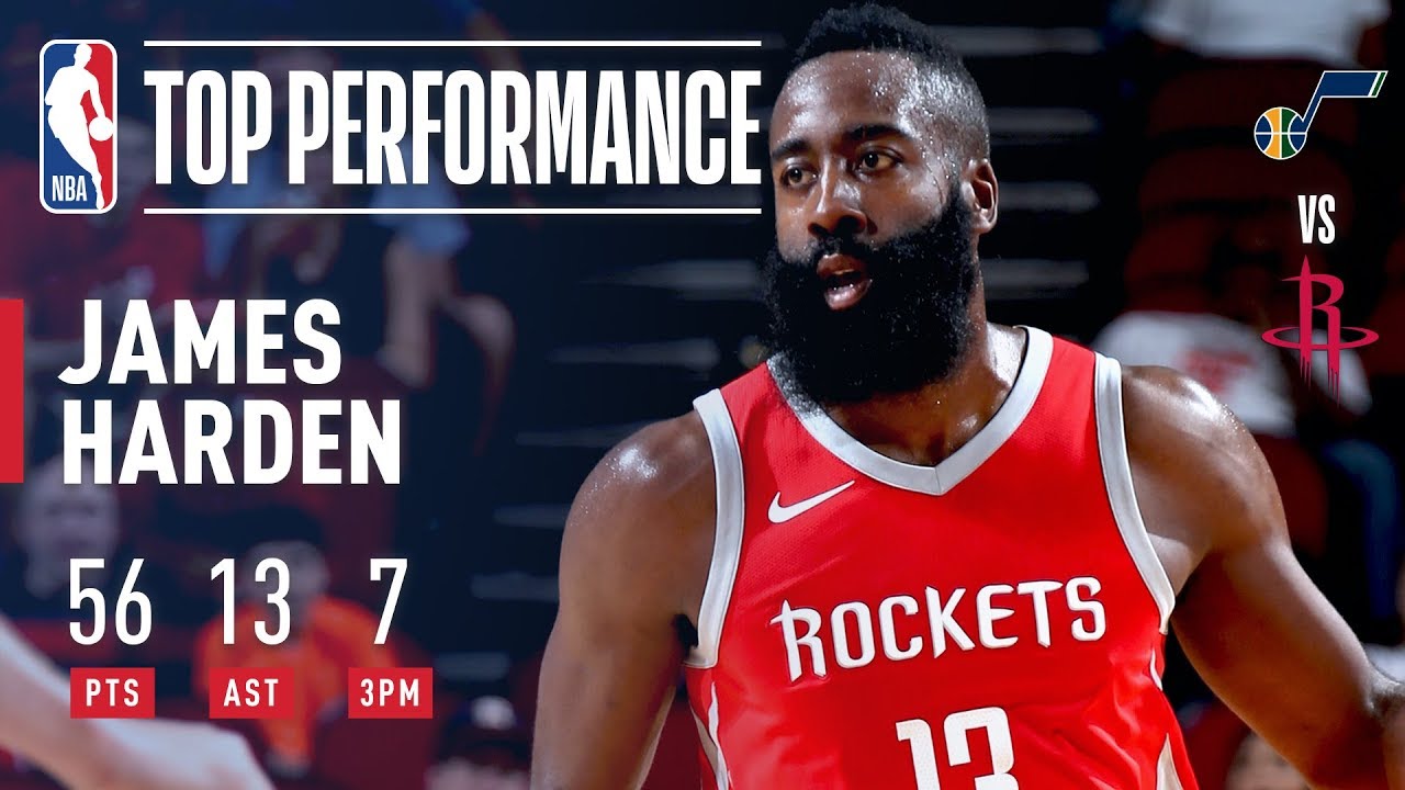 James Harden Scores A CAREER HIGH 56 Points and 13 Assists vs. The Jazz