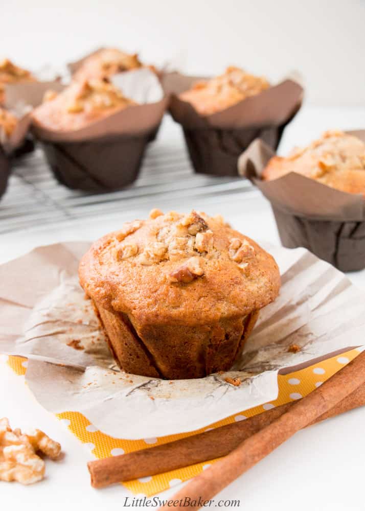 Best Banana Nut Muffins {Bakery-Style}