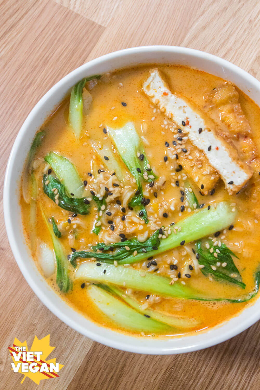 Vegan Cheese Curry Ramen - The Viet Vegan