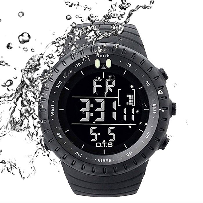 Amazon.com: PALADA Men's Digital Sports Watch Waterproof Tactical Watch with LED Backlight Watch for Men: Sports & Outdoors
