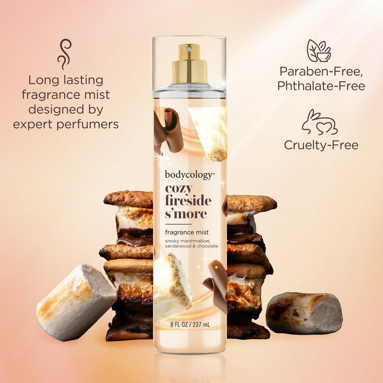 Bodycology Fragrance Body Mist, Cozy Fireside S'more, 8 fl oz