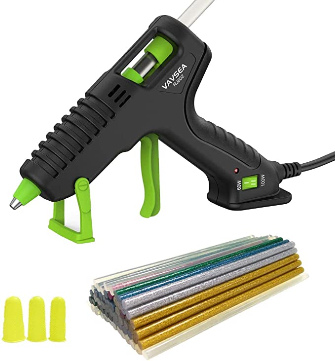 Amazon.com: TOPELEK Hot Glue Gun, 30W Glue Gun Kit with Longer Handle, 3 Finger Protectors, 20pcs Glue Sticks, Melting Gun for Small DIY Projects, Arts & Crafts, Home Quick Repairs, Black