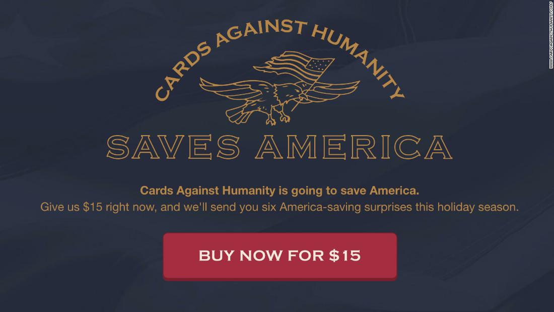 Cards Against Humanity buys land on Mexican border to stump Trump's wall plan
