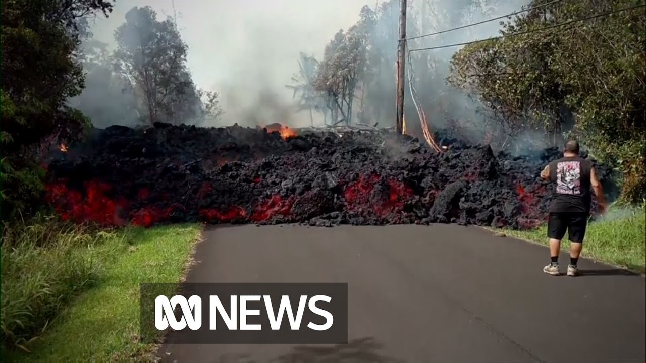 Hawaiian lava flows ‘faster than a turtle’